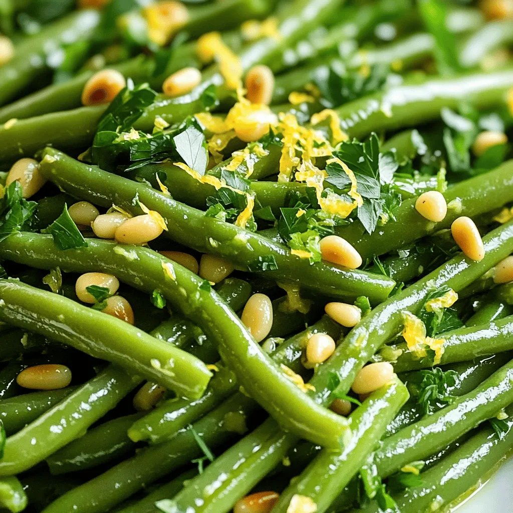 Lemon Garlic Green Beans Köstlich und Einfach Zubereiten