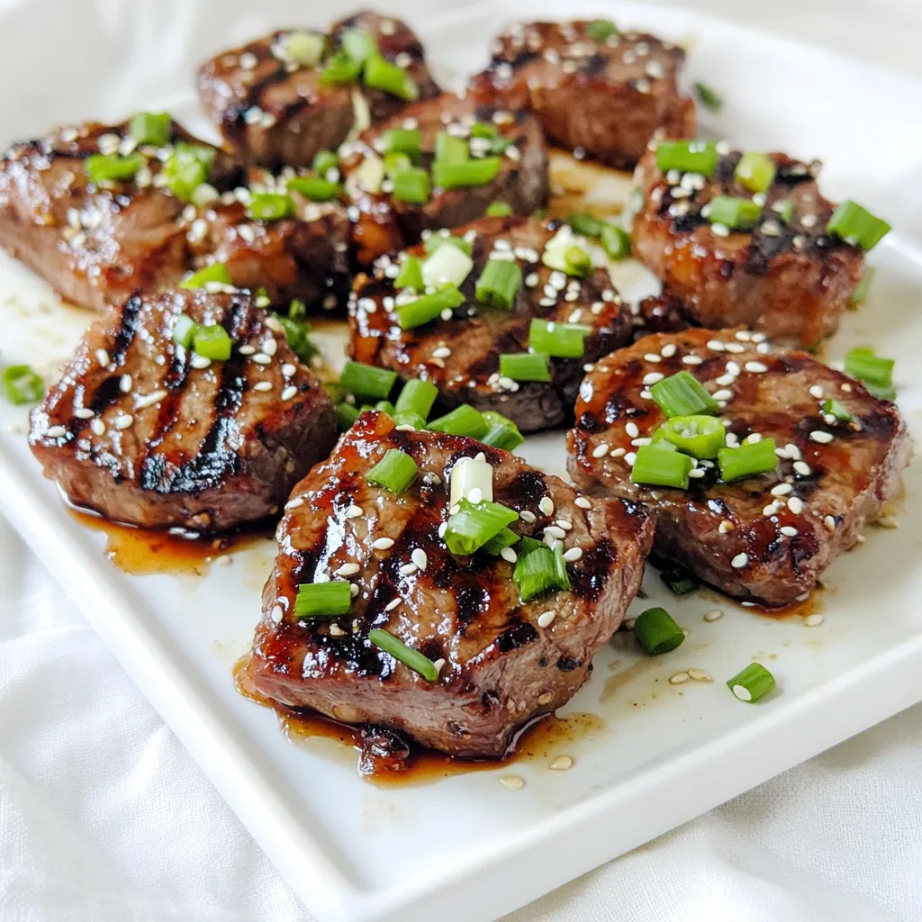 Honey Garlic Steak Bites Leckere und Einfache Häppchen