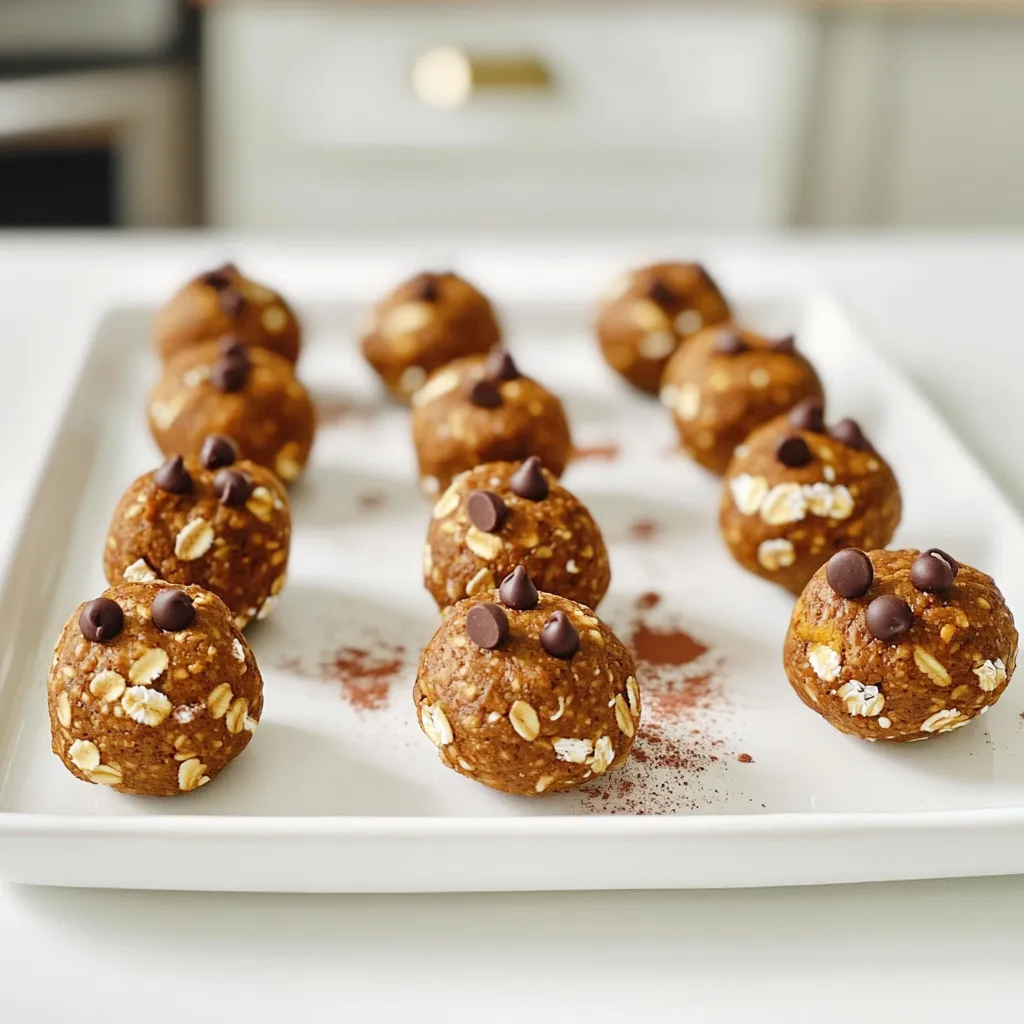 No Bake Mocha Pumpkin Energy Bites Einfach und Nährstoffreich