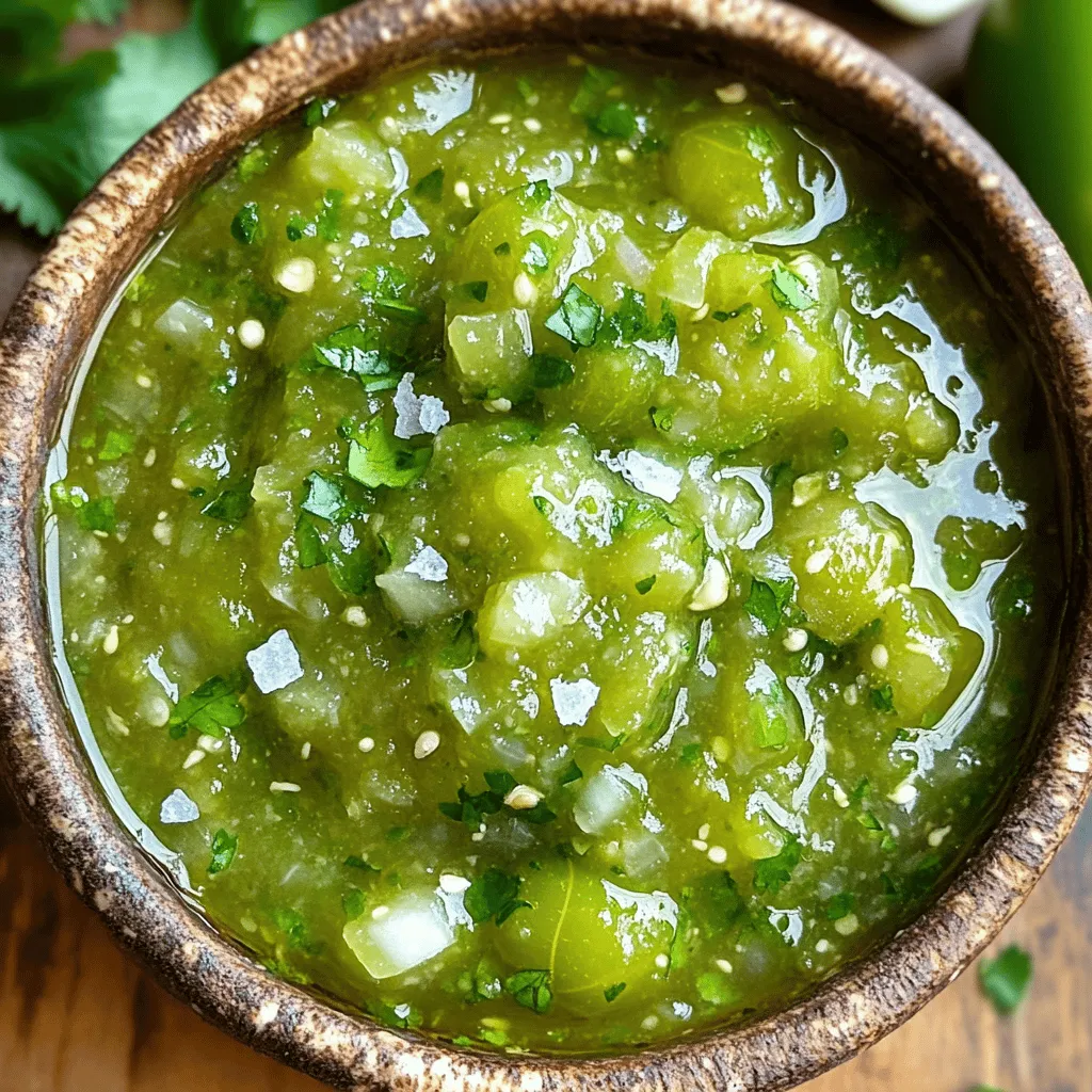 Homemade Salsa Verde Frisch und Einfach Zubereitet