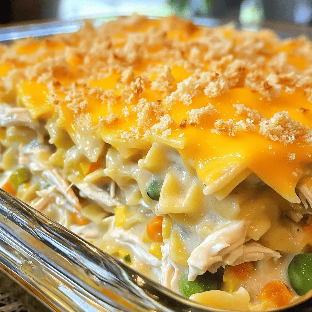 Classic Chicken Noodle Casserole Köstliches Gericht