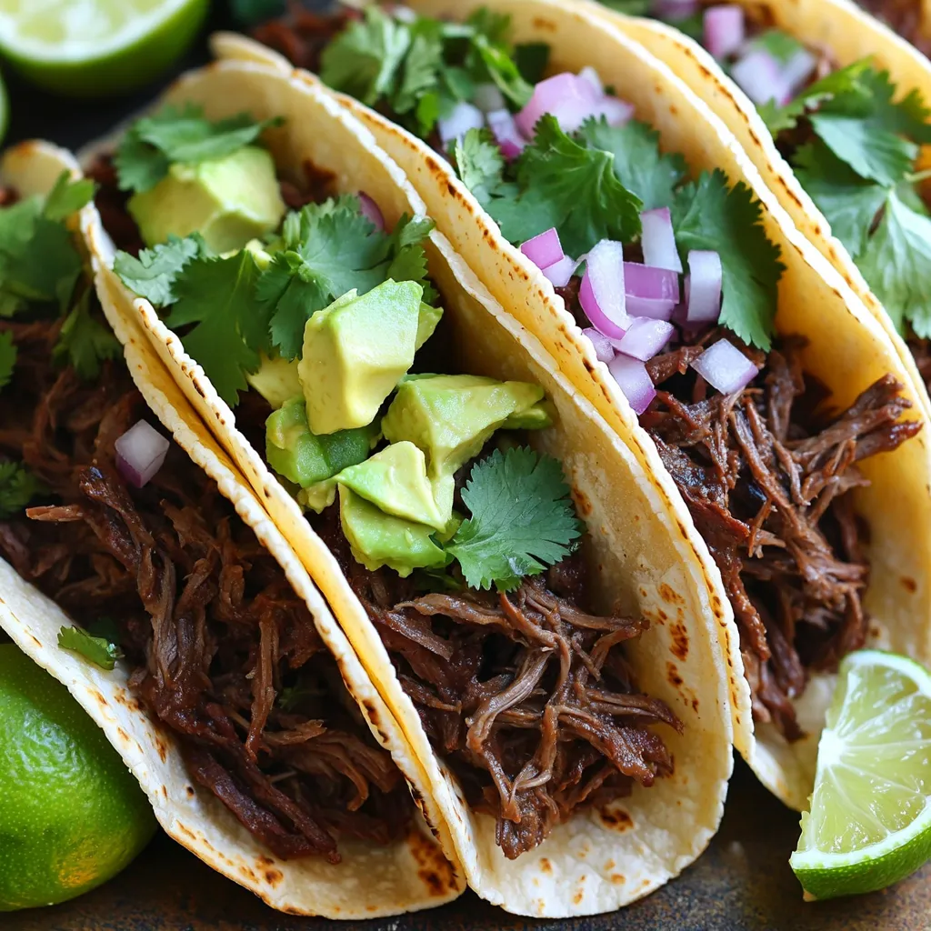 Instant Pot Beef Barbacoa Tacos Köstlicher Genuss