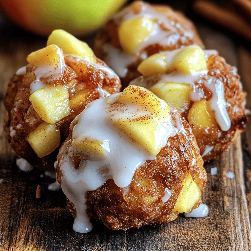 Um die besten Glasierte Apfel-Fritter-Bällchen zu machen, brauchst du folgende Hauptzutaten: