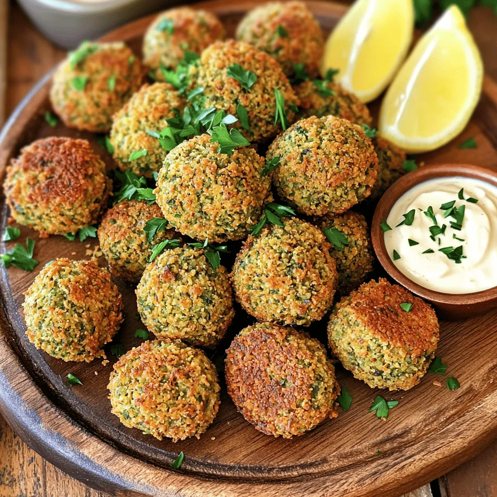 Air Fryer Crispy Falafel Bites Köstlicher Snack