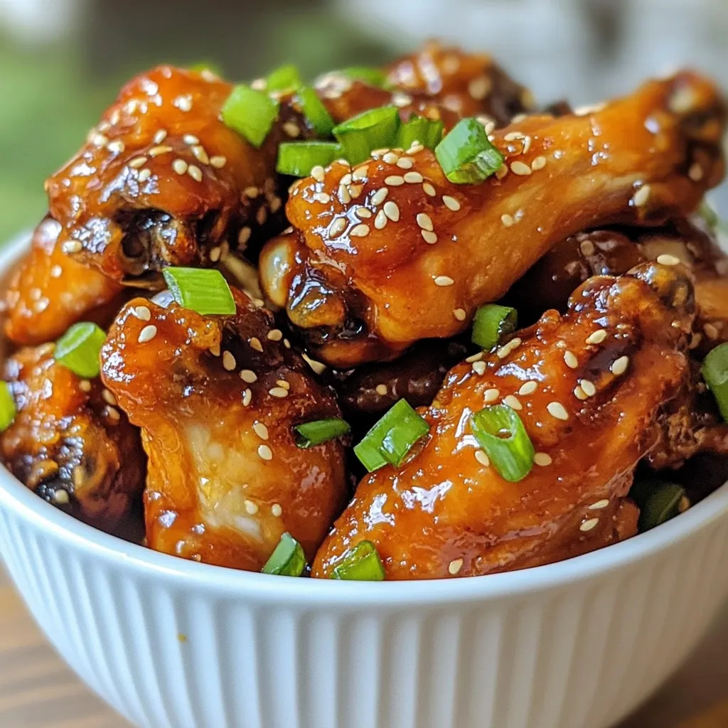Air Fryer Teriyaki Chicken Wings Knusprig und Lecker
