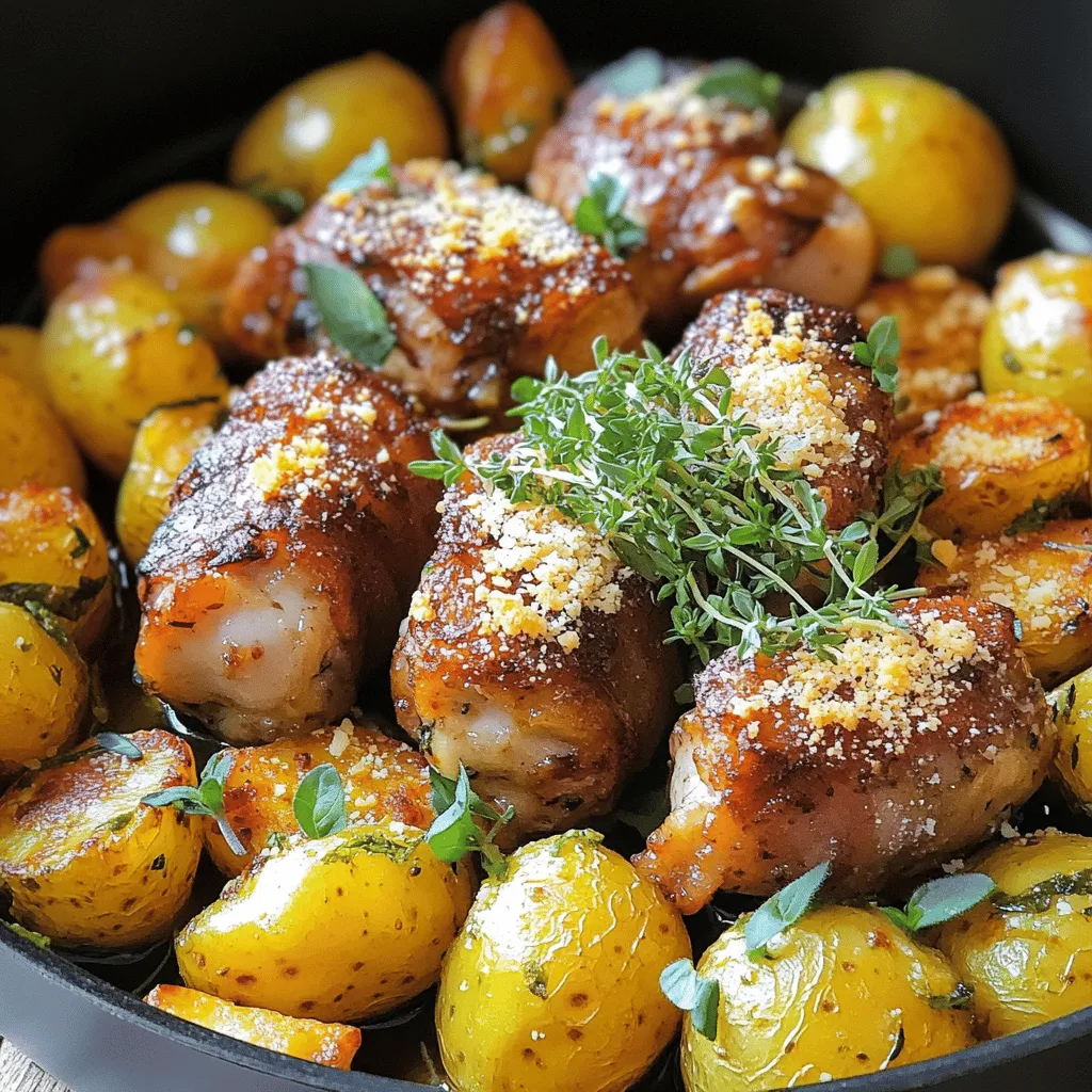 Ein-Pfannen-Gerichte sind großartig für vielbeschäftigte Familien. Sie sparen Zeit und Geschirr. Mit nur einer Pfanne können wir ein komplettes Gericht zubereiten. Das Ein-Pfannen-Knoblauch-Parmesan-Hühnchen ist einfach zu machen und voller Geschmack.