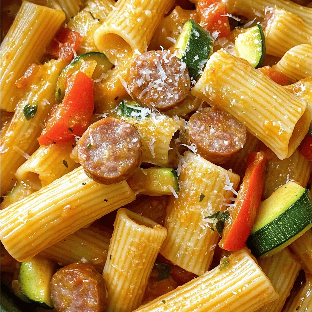 One Pot Smoked Sausage Pasta Einfach und Lecker
