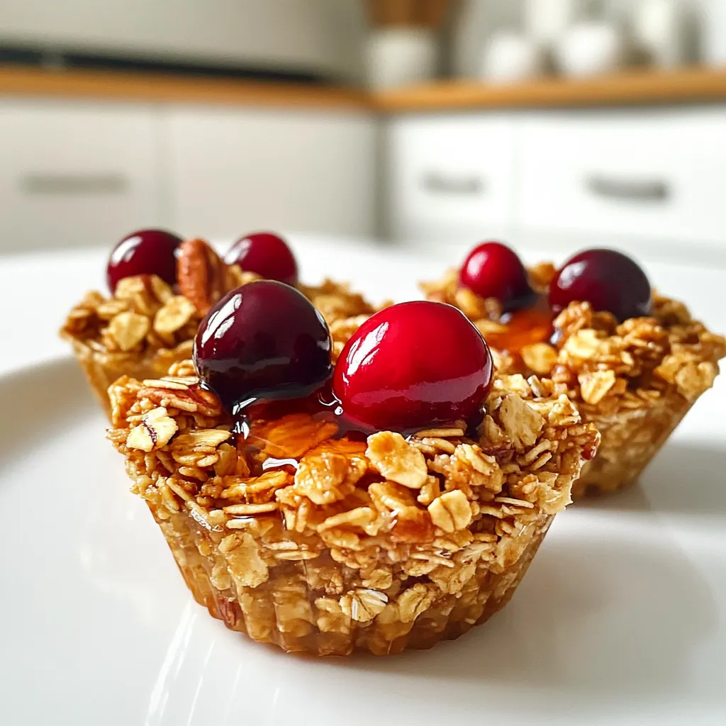 Maple Pecan Granola Cups Knusprig und Nahrhaft