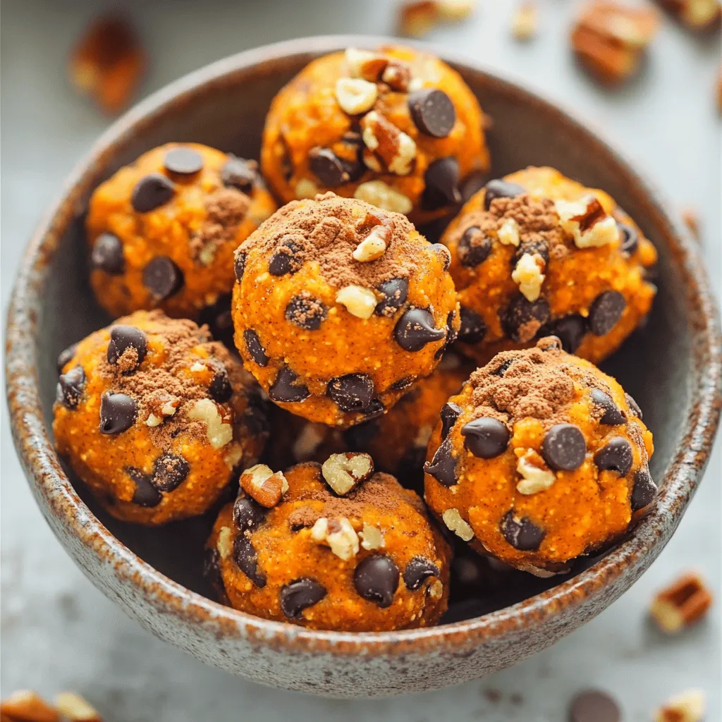 Kürbis-Gewürz-Energiehäppchen nahrhafte Leckerei