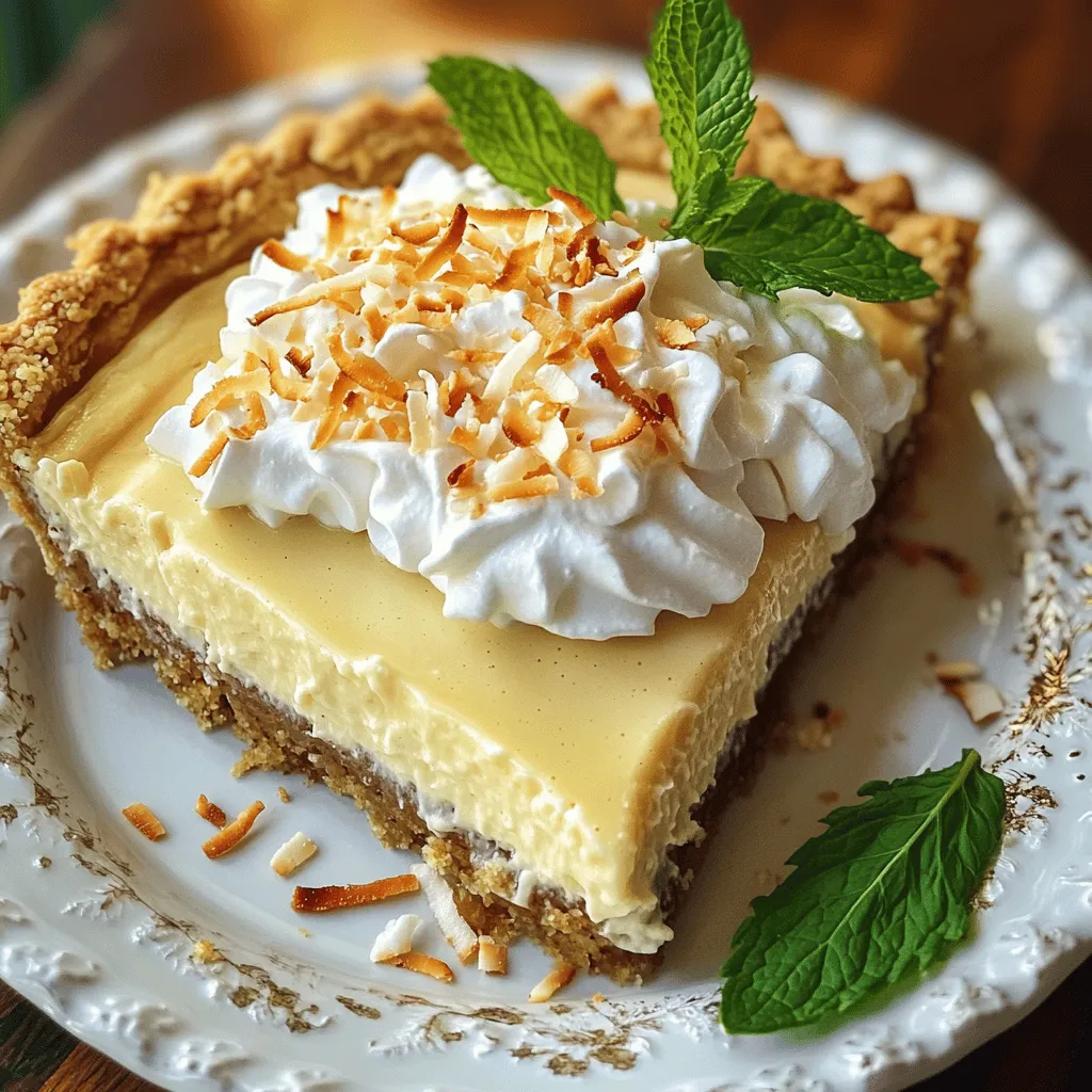Cremige Kokosnuss-Creme-Torte Einfaches Rezept