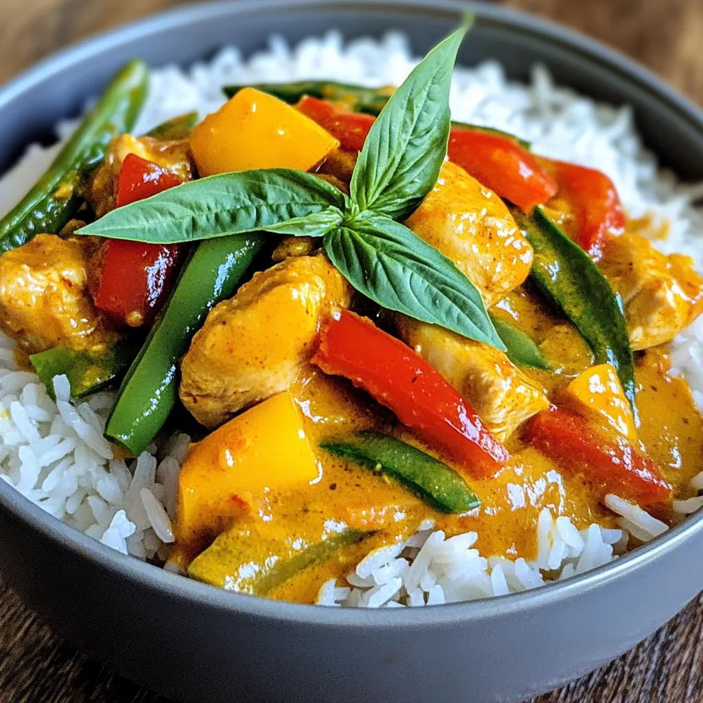 Thai Red Curry Chicken Einfache und leckere Zubereitung