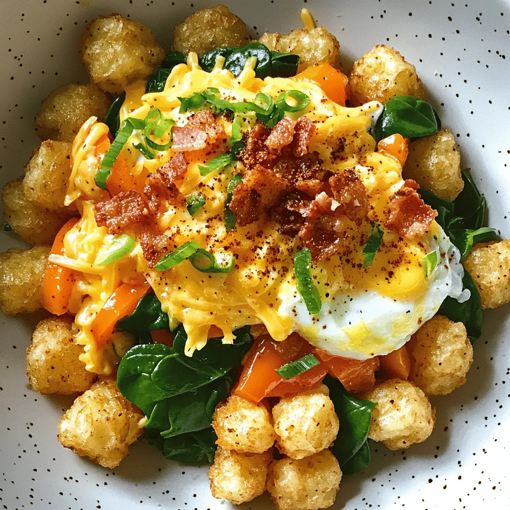 Tater Tot Breakfast Bowl Leckerer Start in den Tag