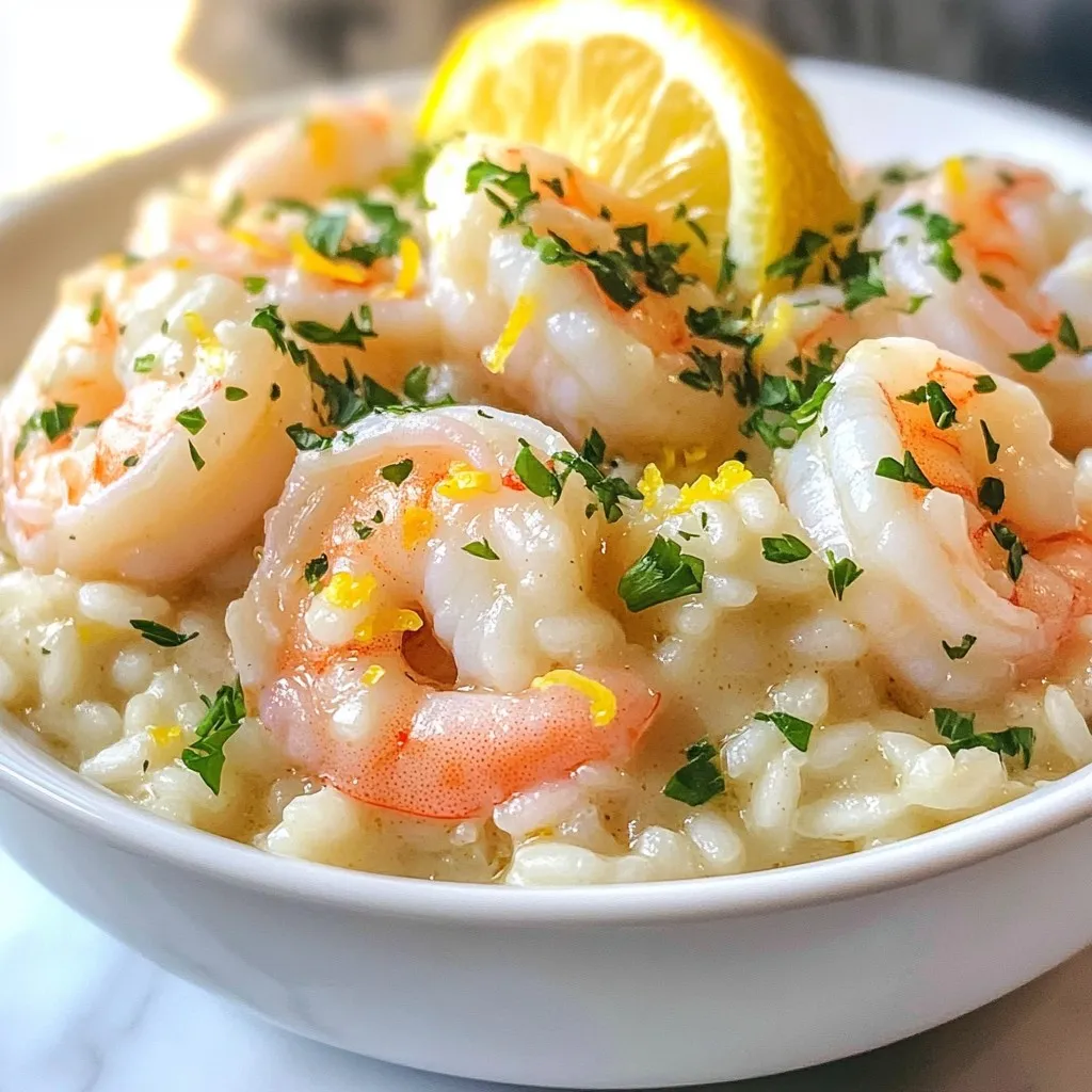 Lemon Garlic Shrimp Risotto Einfache Kochanleitung
