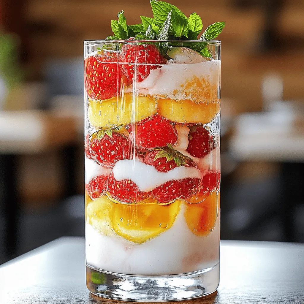 Einfacher Strawberry Patch Float Frisch und Köstlich