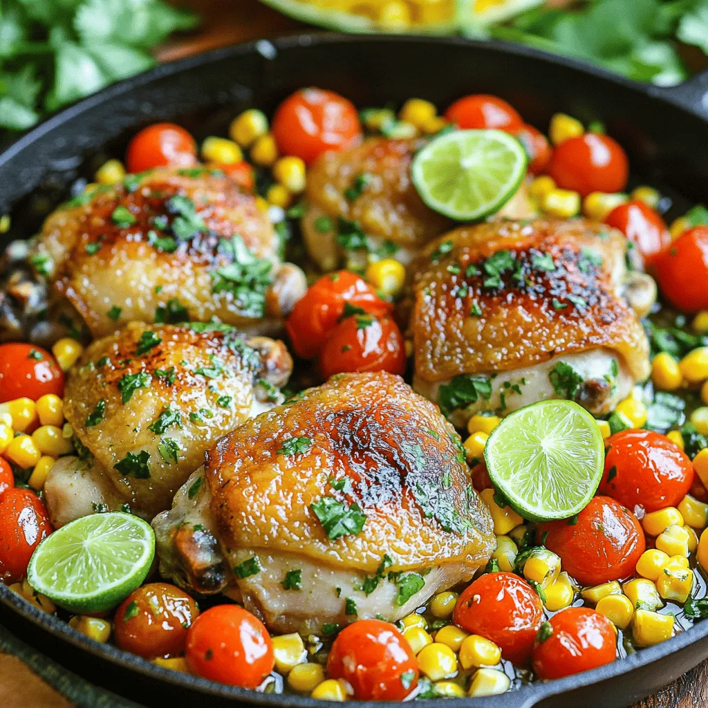 Koriander-Limetten-Hähnchen-Pfanne Schnelle Rezeptidee