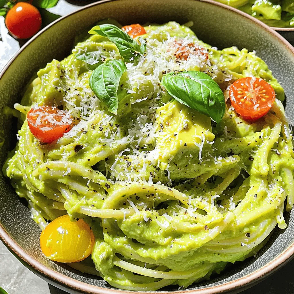 Cremige Avocado Pasta Schnelles und leckeres Gericht
