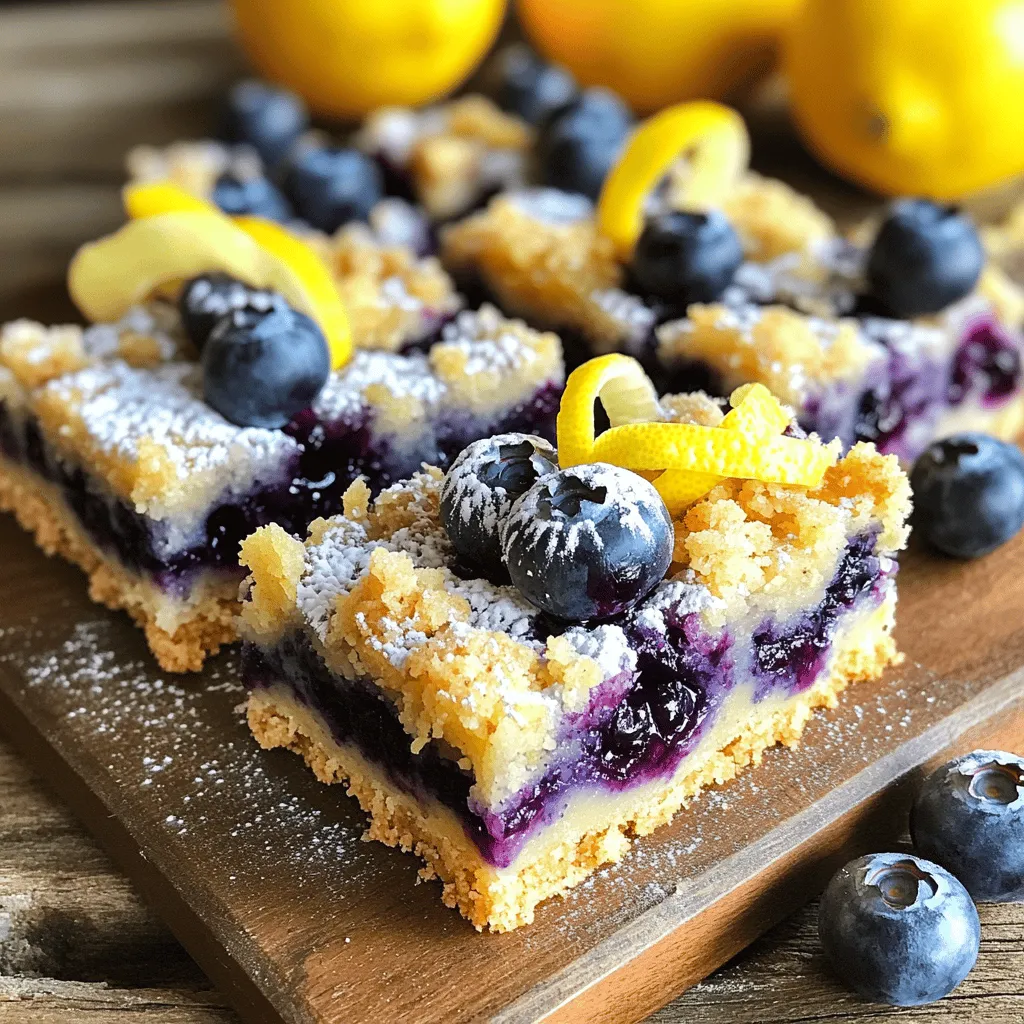 Lemon Blueberry Crumb Bars köstliches Rezept entdecken