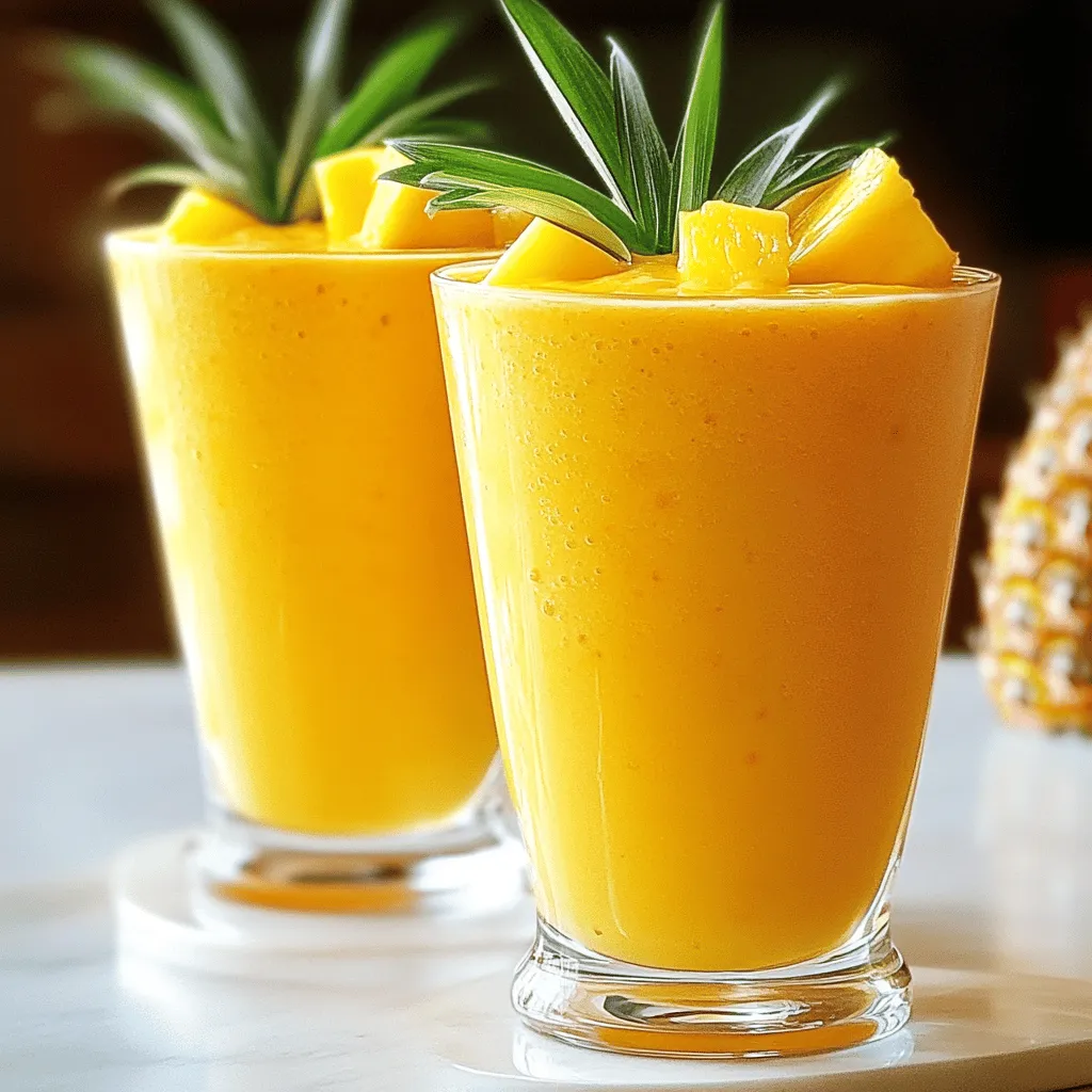 Mango Pineapple Smoothie für einen frischen Genuss