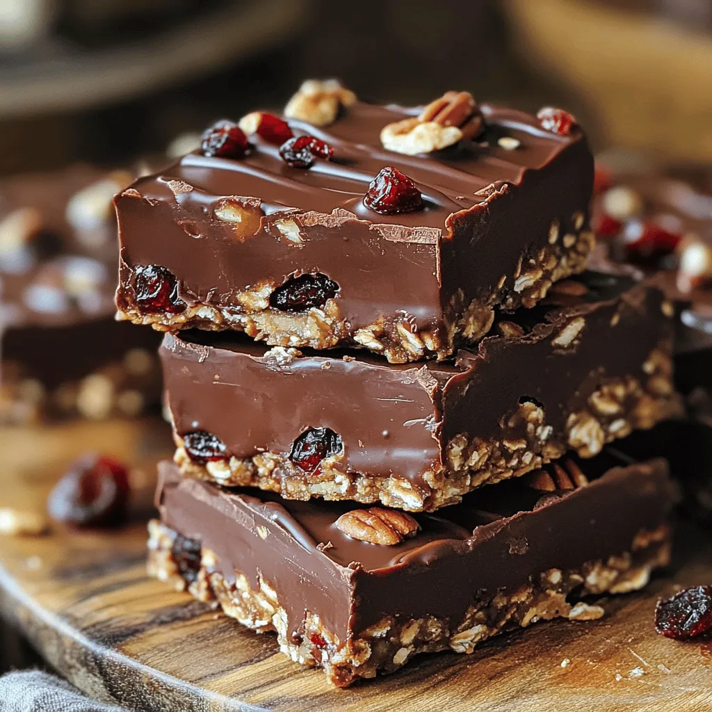No-Bake Chocolate Oat Bars Einfache und leckere Snacks