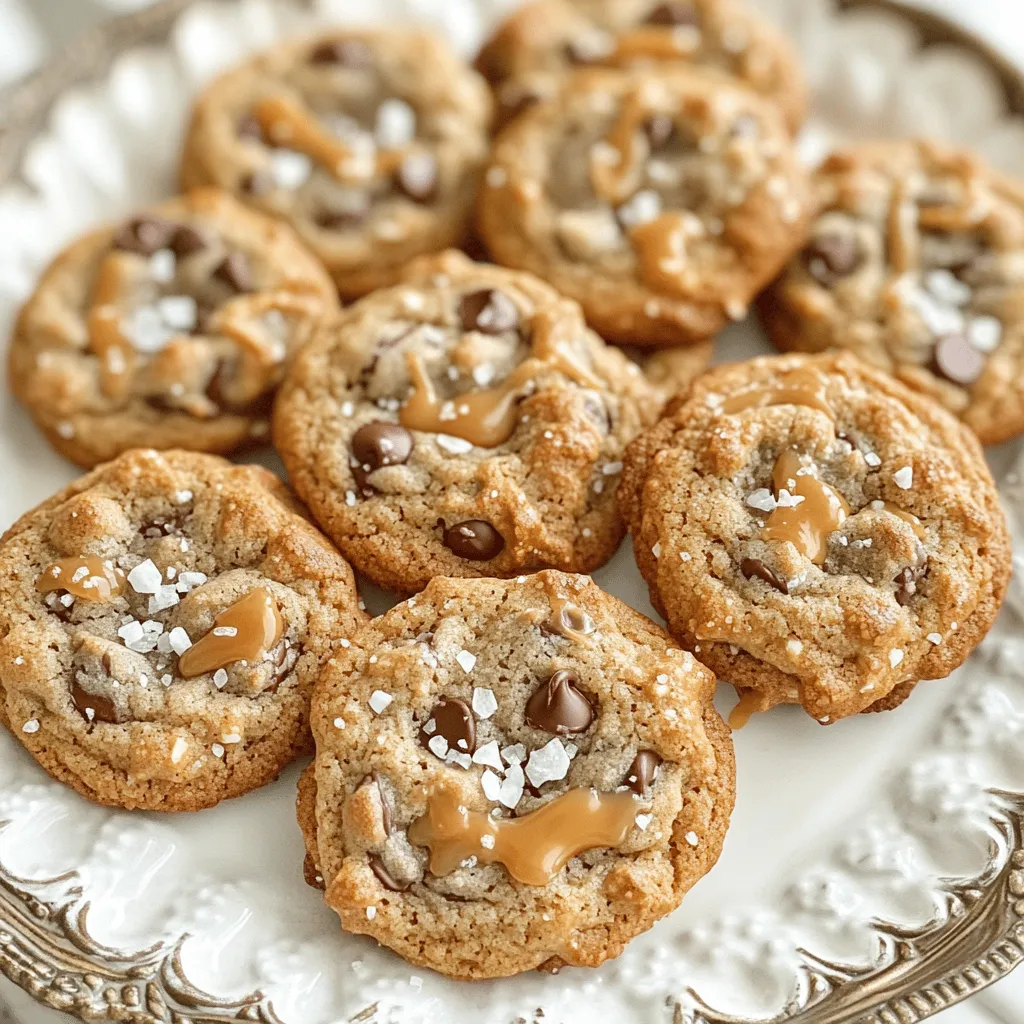 Gesalzene Karamell-Brezel-Kekse Knusprige Versuchung