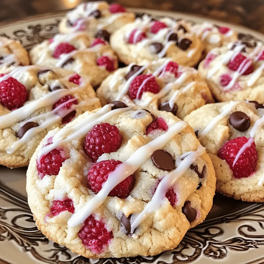 Raspberry Chocolate Chip Cheesecake Cookies Rezept