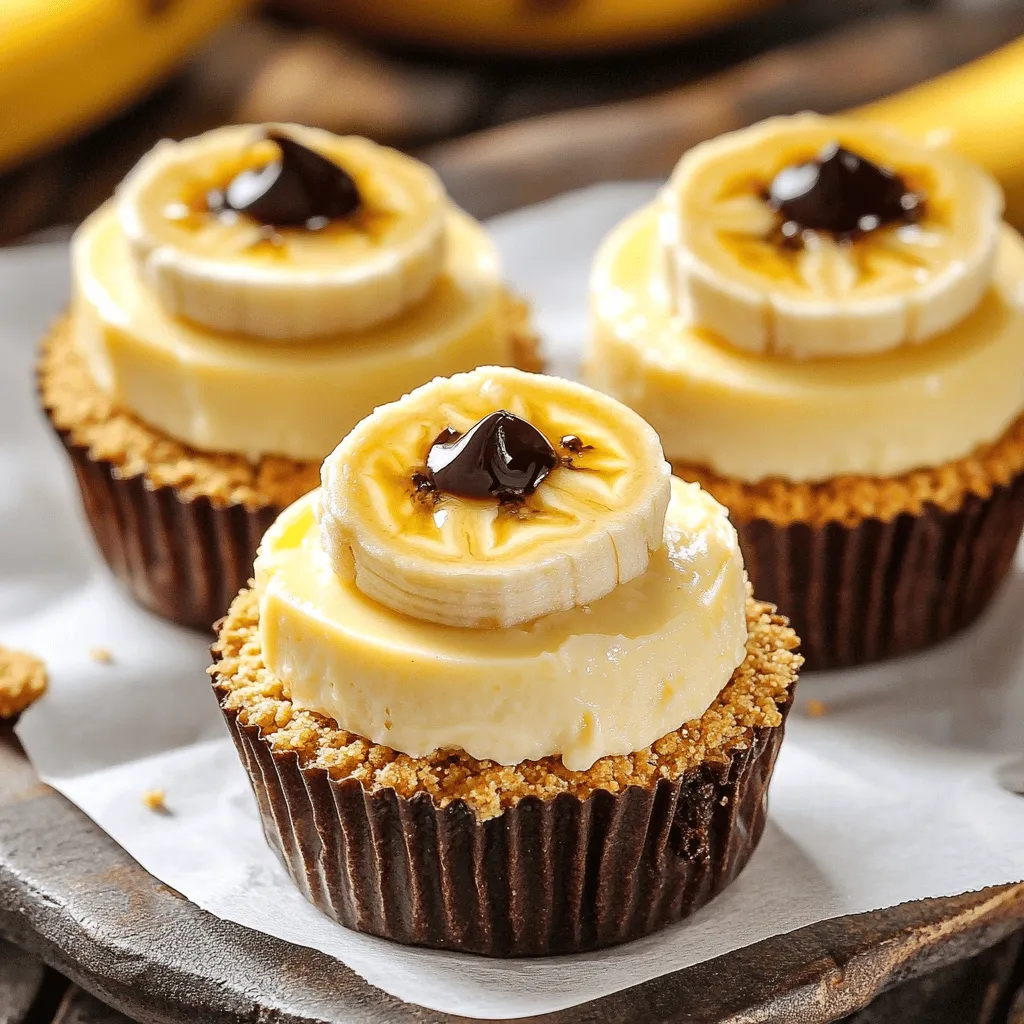 Köstliches Rezept für Mini-Bananenpudding-Cheesecakes