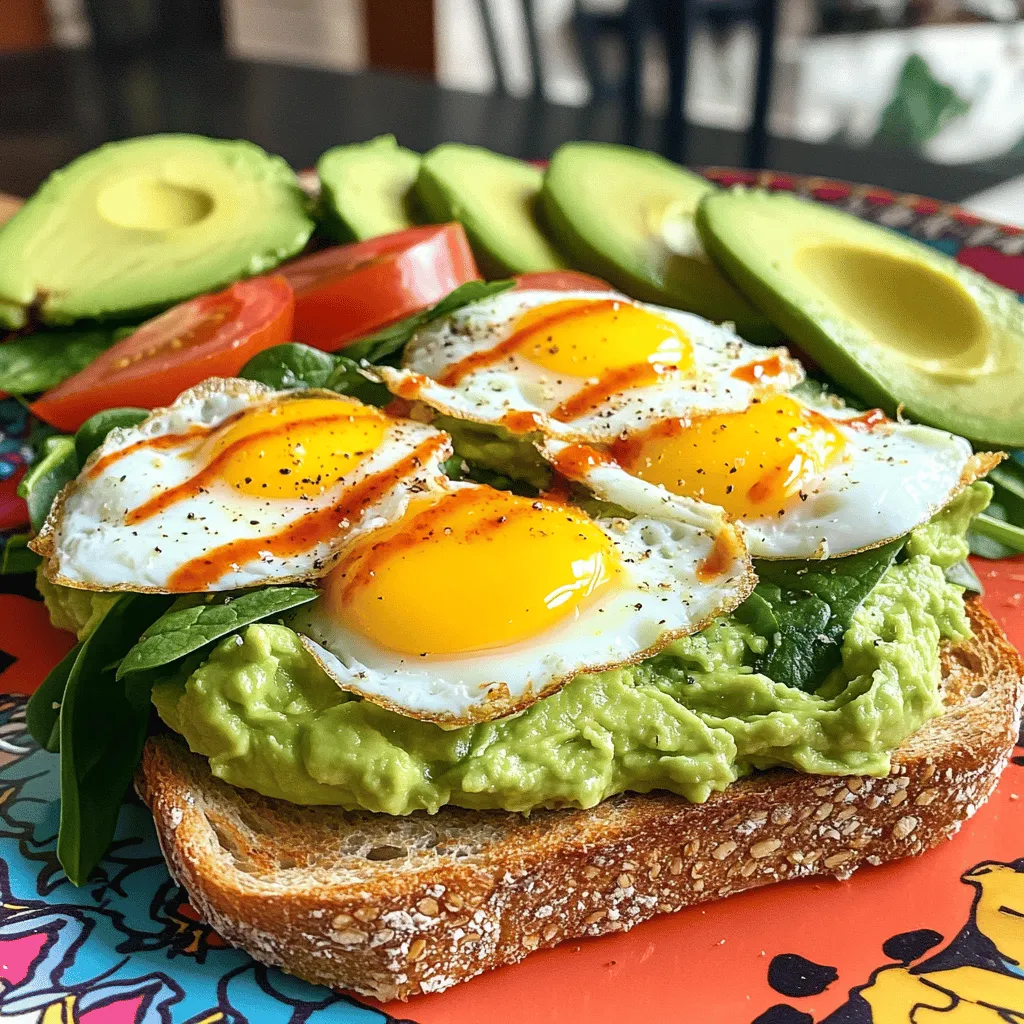Avocado Egg Breakfast Sandwich Einfach und Lecker