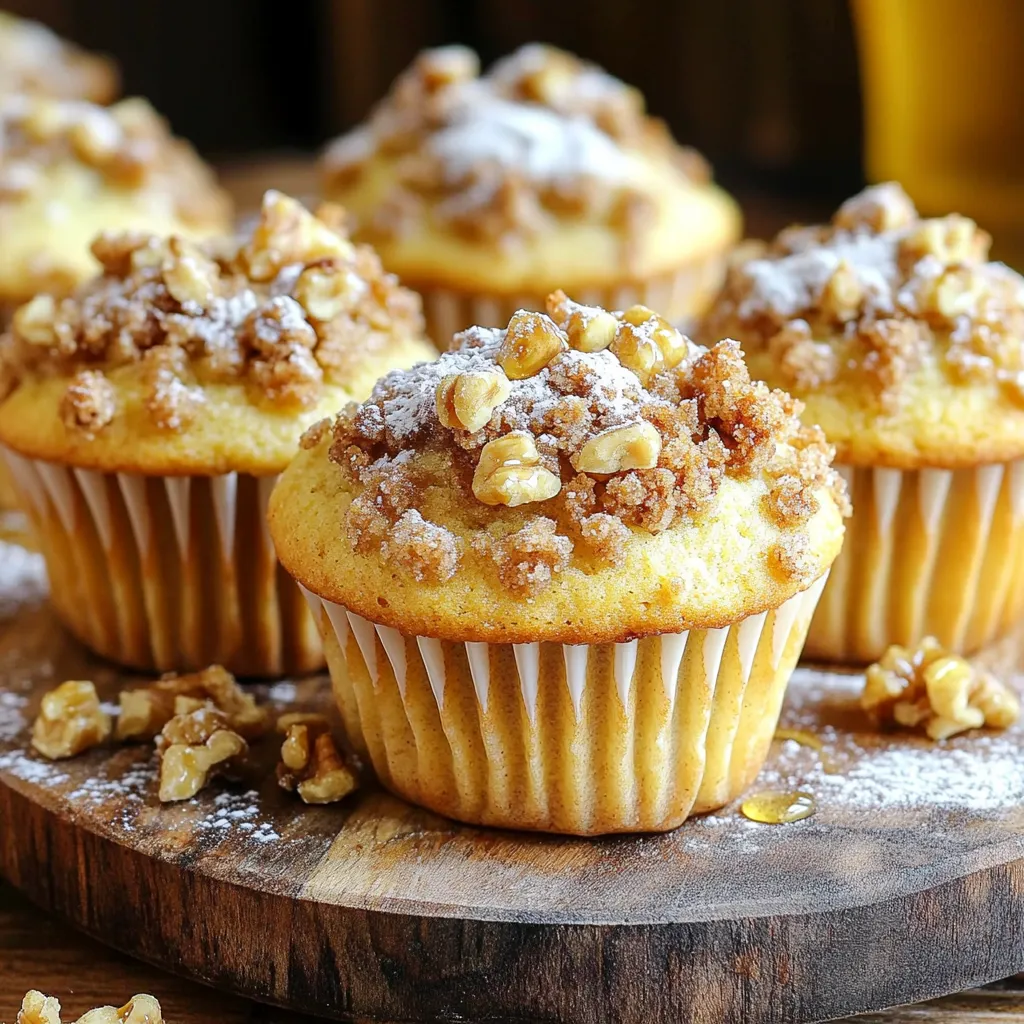 Bakery-Style Honey Walnut Streusel Muffins Genuss