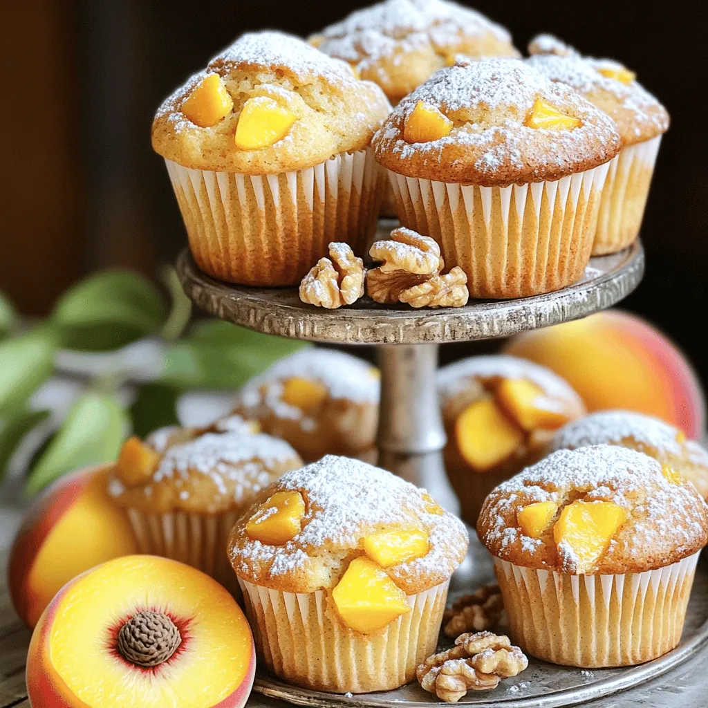 Peach Muffin Recipe Einfach und Lecker Zubereiten