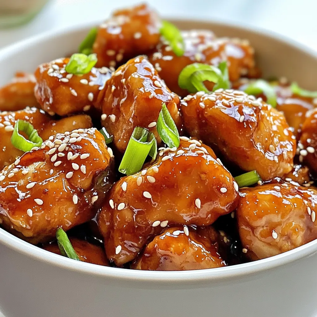 Honey Garlic Sesame Chicken Schnelle und einfache Zubereitung