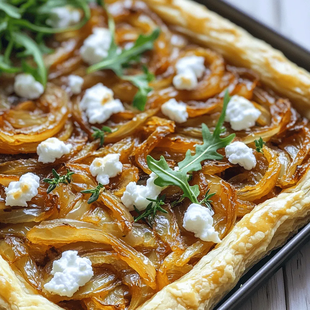 Karamellisierte Zwiebel und Ziegenkäse Tarte Genuss