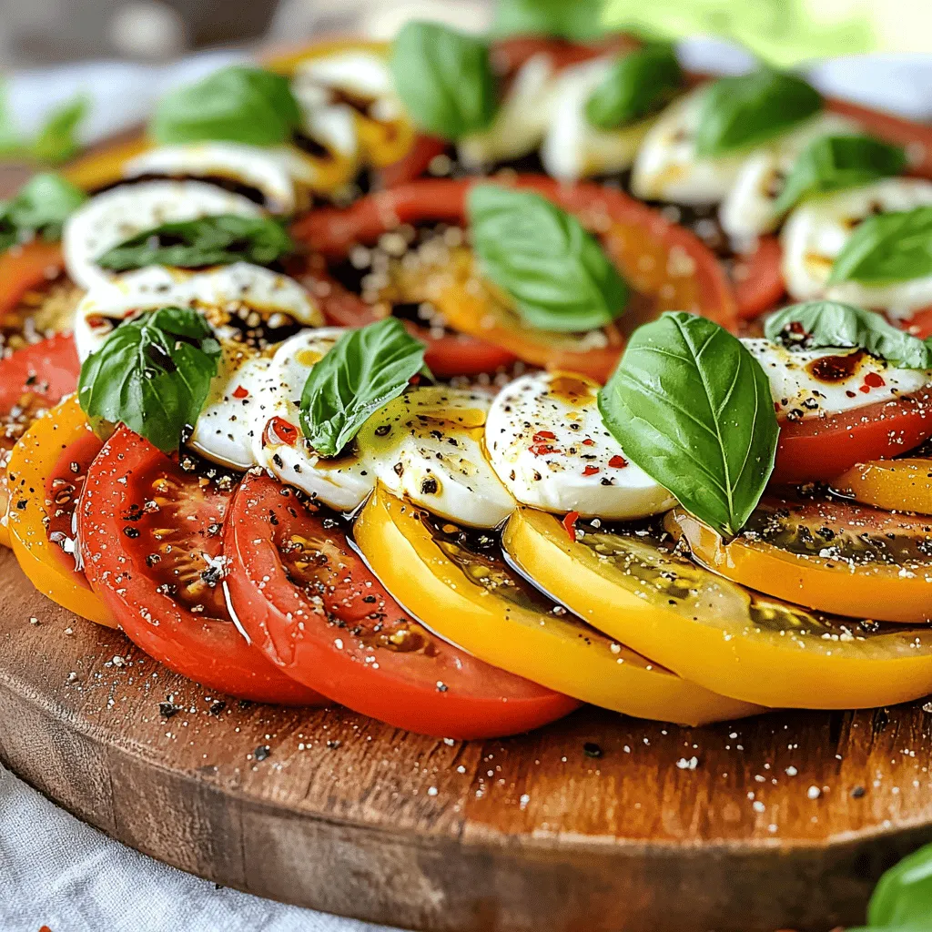 Einfacher Caprese-Salat Frisch und Lecker Genießen