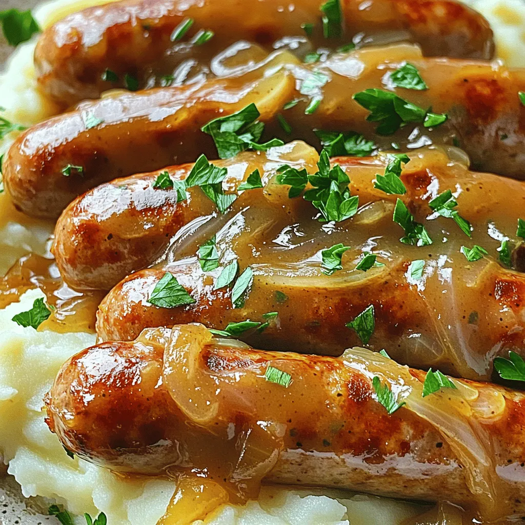 Bangers and Mash Einfache und leckere Zubereitung