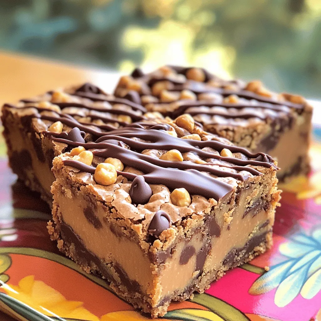 Peanut Butter Chocolate Chip Blondies Leckerer Genuss