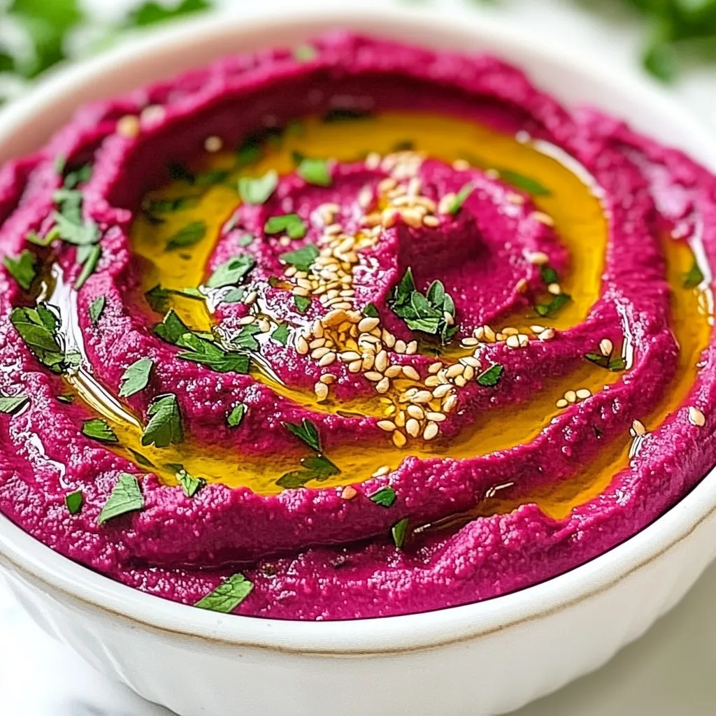 Cremiger Rüben-Hummus gesunde und herzliche Speise