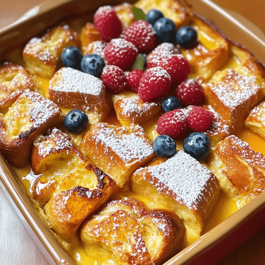 Bäckerischer Französischer Toast Auflauf Einfach und Lecker