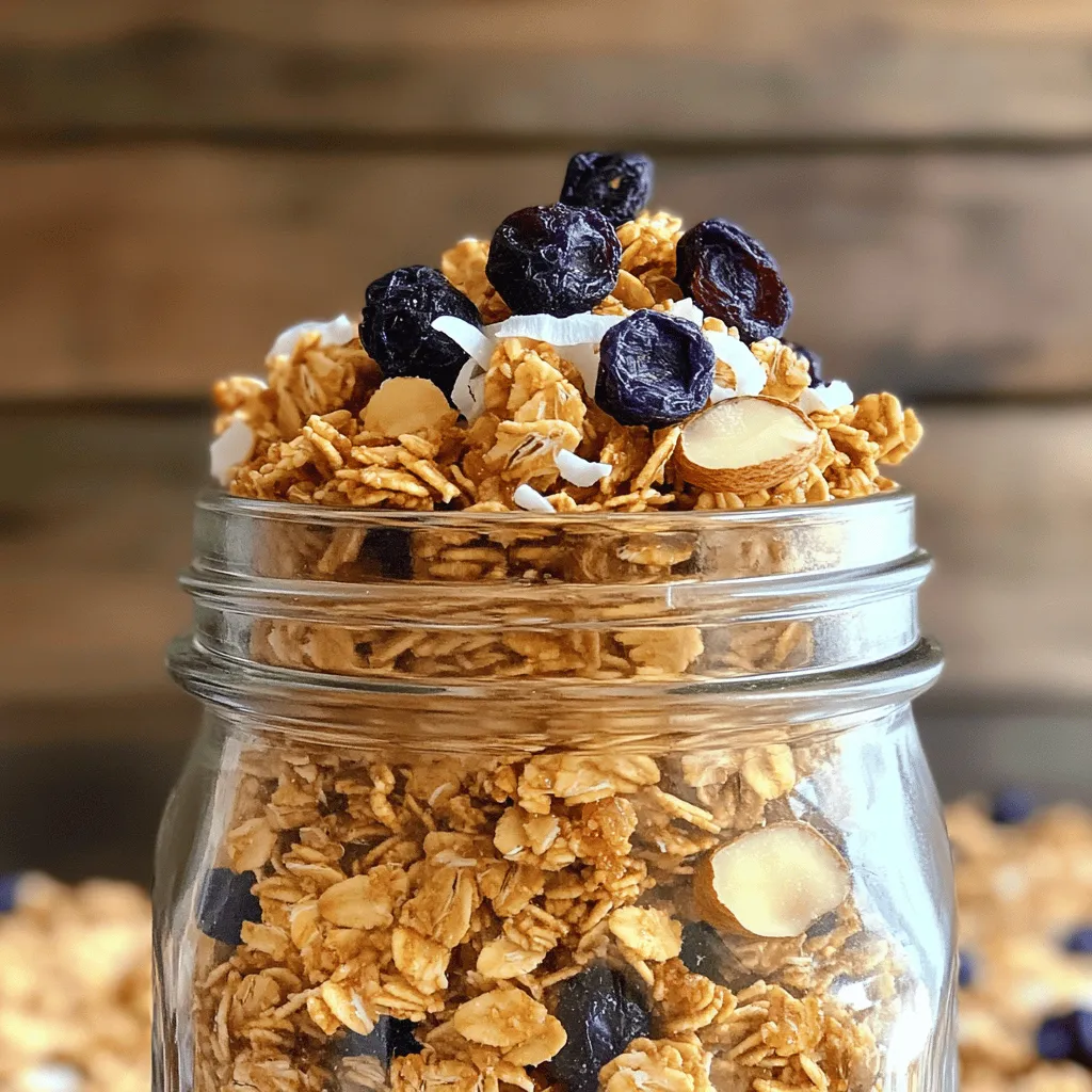 Blueberry Almond Granola Gesunde und leckere Mischung