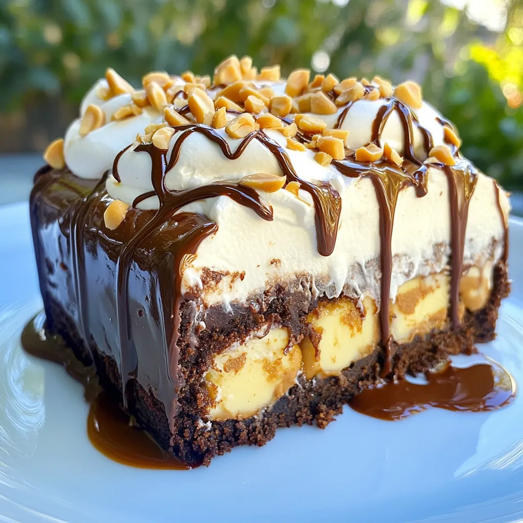 Schokoladen-Erdnussbutter-Poke-Kuchen Genuss Pur