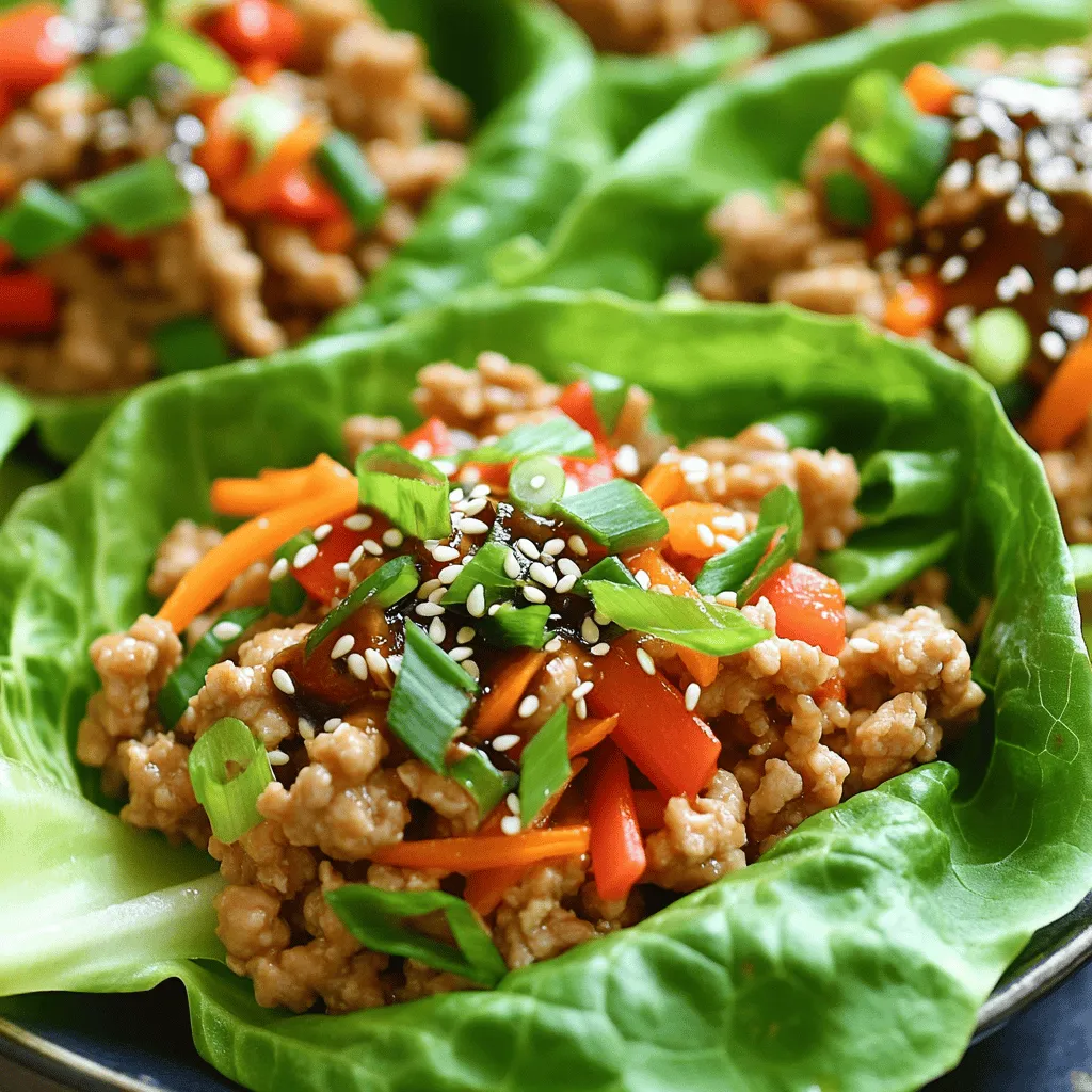 Minute Sesam Hühnchen Lettuce Wraps für Genuss