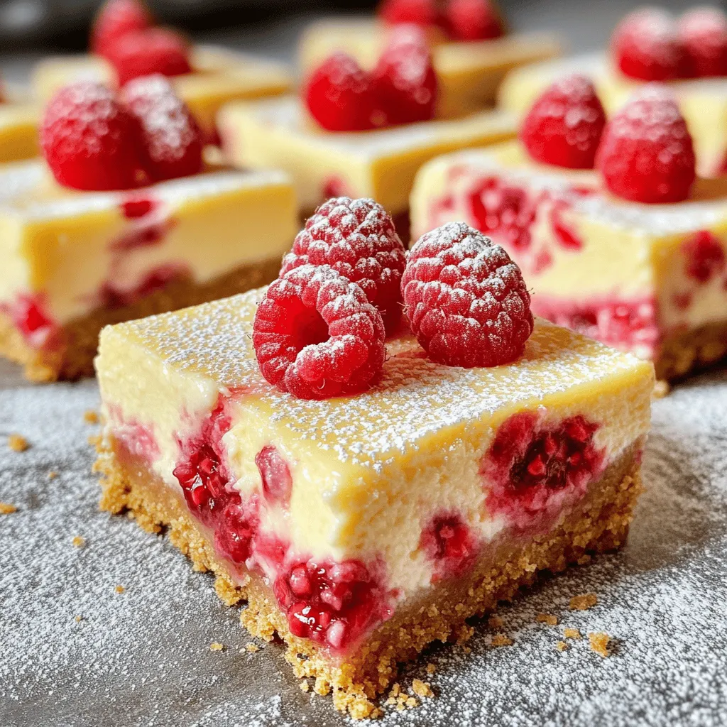 Himbeer-Zitronen-Käsekuchen-Riegel Einfaches Rezept
