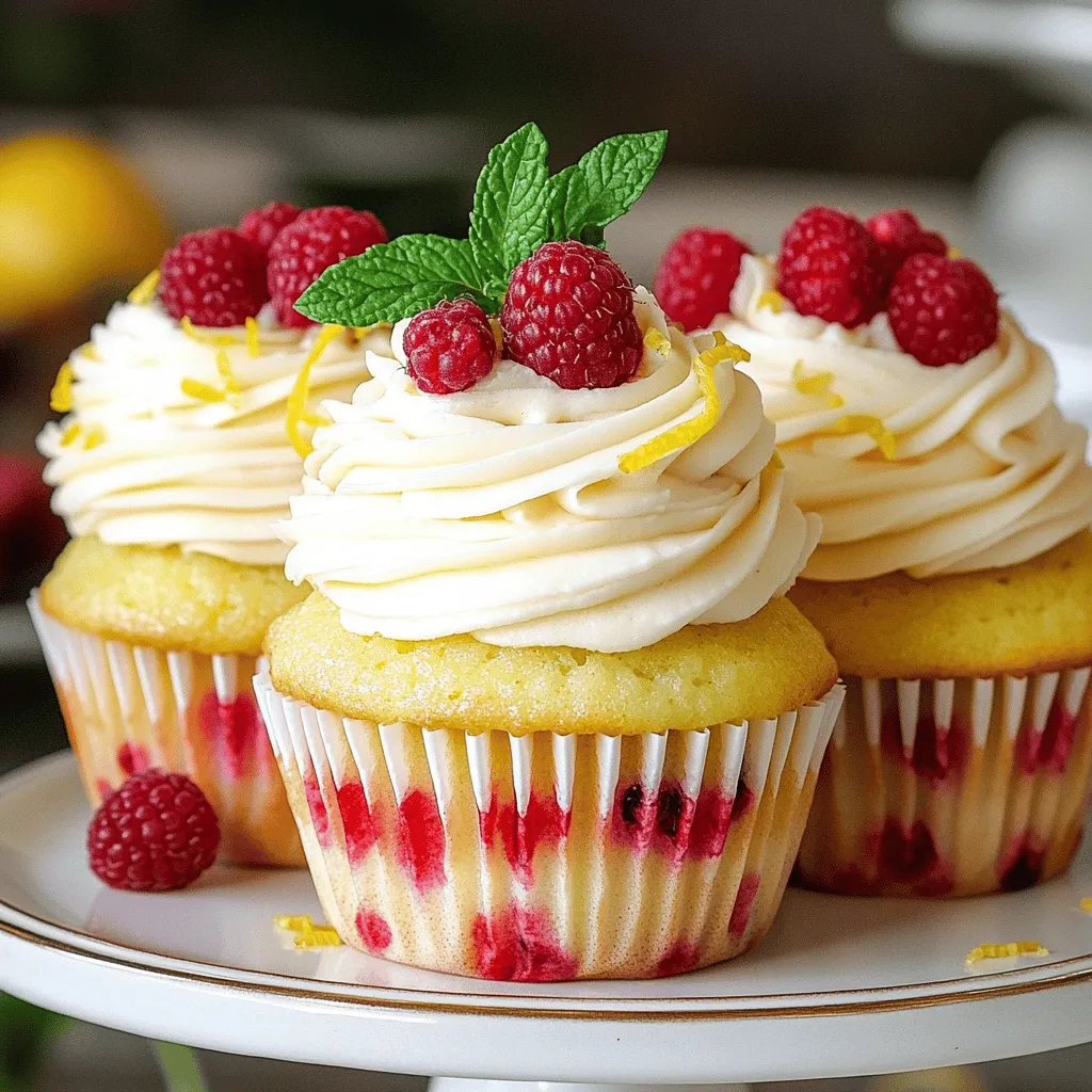 Raspberry Lemon Heaven Cupcakes Leckerer Genuss