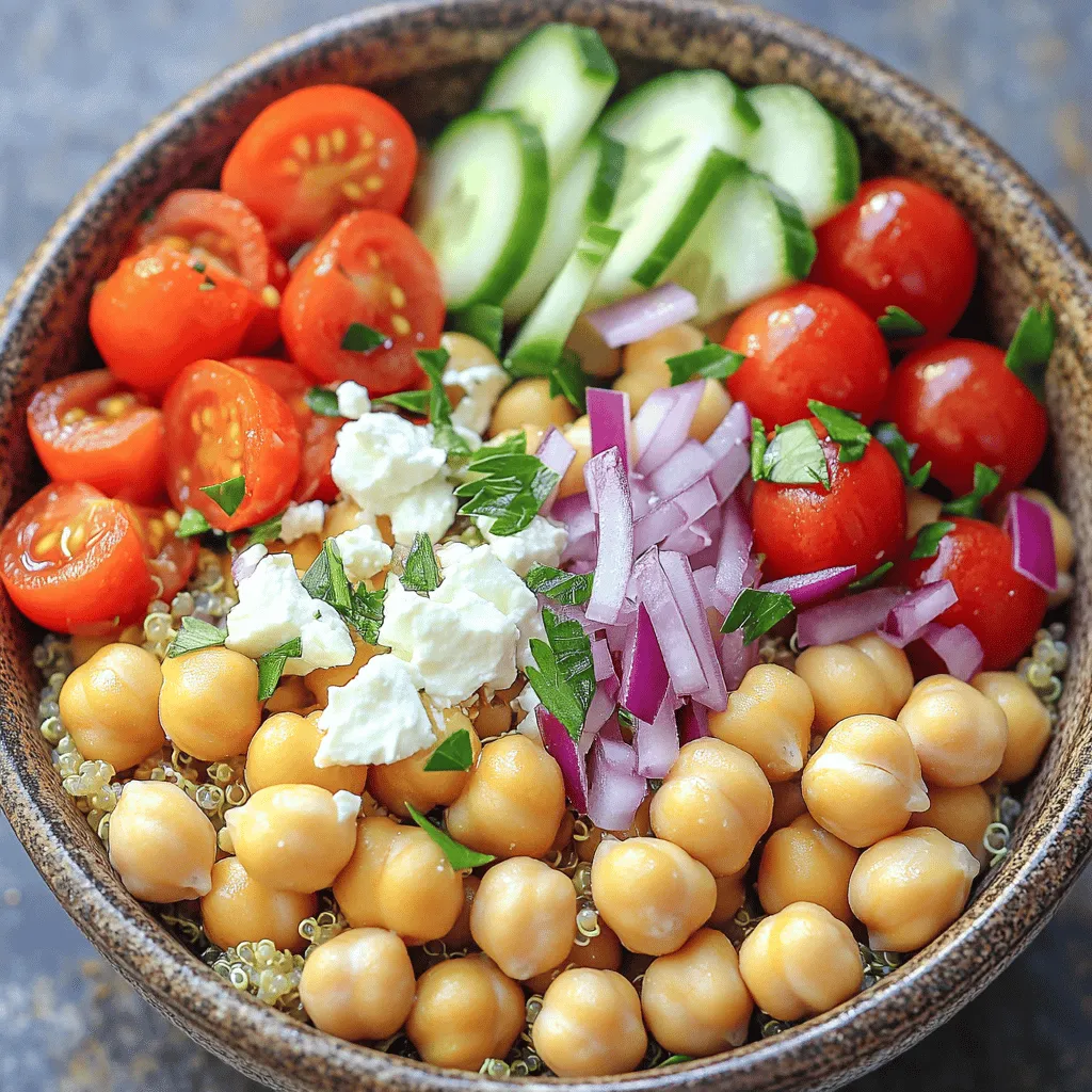 Mediterranean Chickpea Bowl Kraftvoll und Nahrhaft