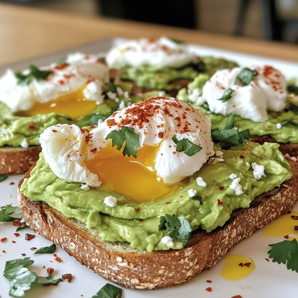 Leckeres Avocado Toast mit Poached Egg Rezept