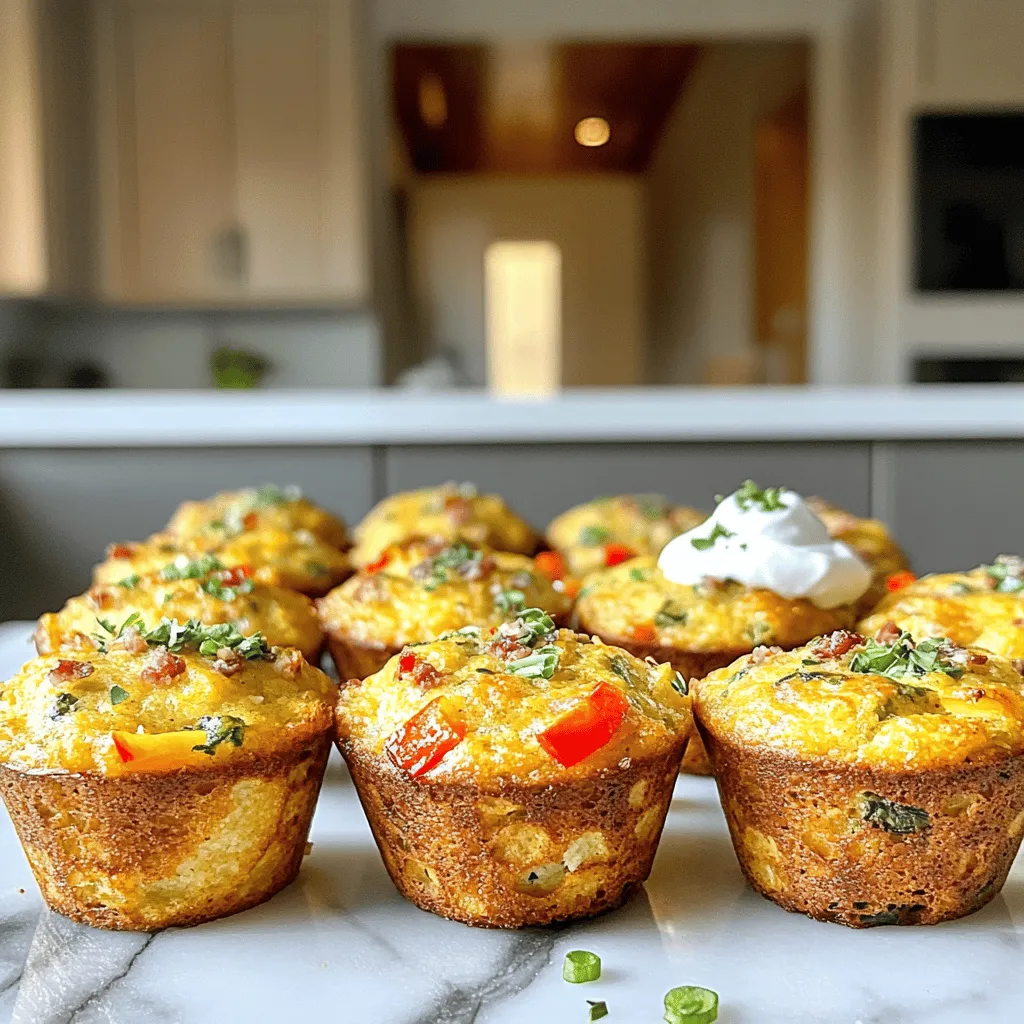 Herzhafte Frühstücksmuffins Einfaches und köstliches Rezept