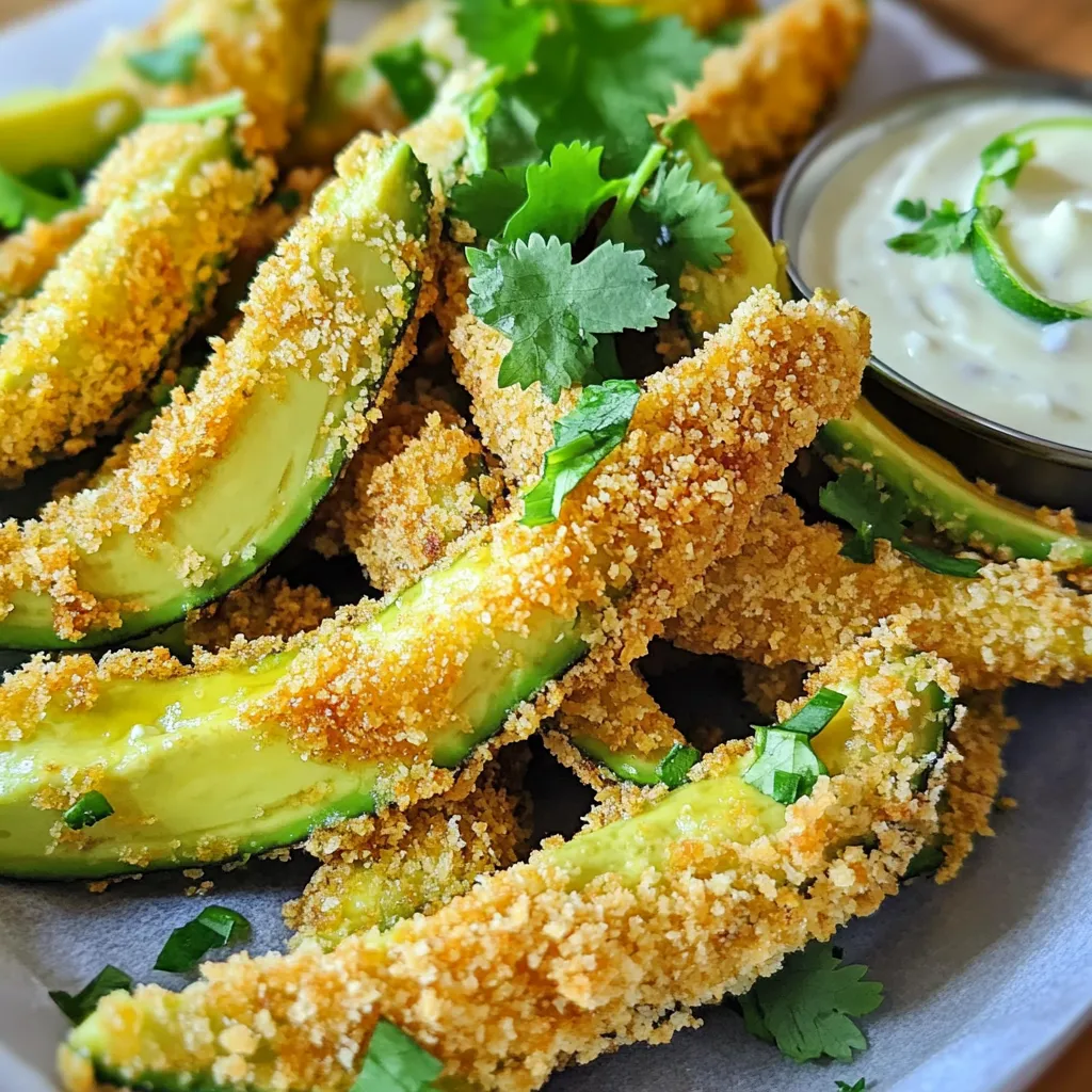 Knusprige Avocado Fries aus der Heißluftfritteuse
