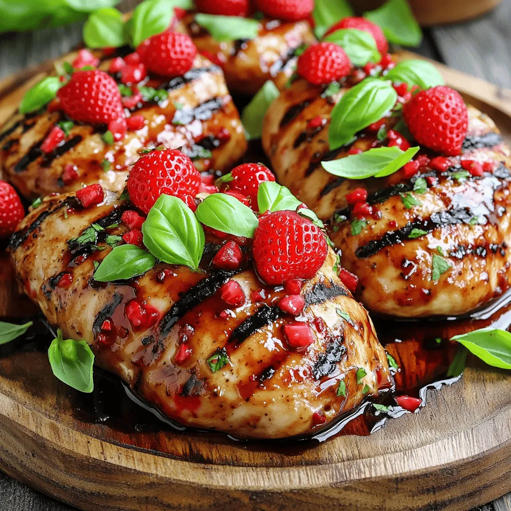 Balsamic Glazed Strawberry Chicken Köstliches Rezept