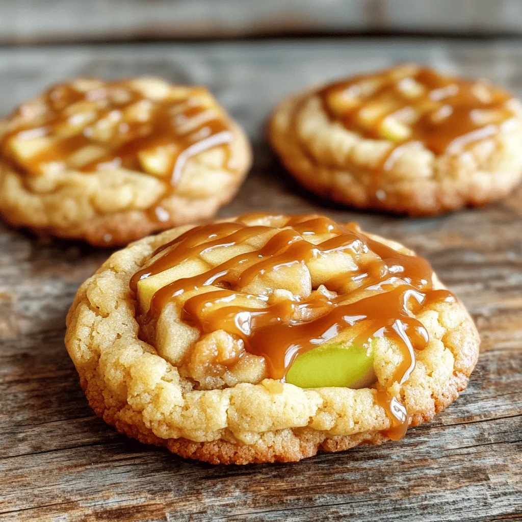 Karamell-Apfel-Käsekuchen-Keks köstlicher Genuss