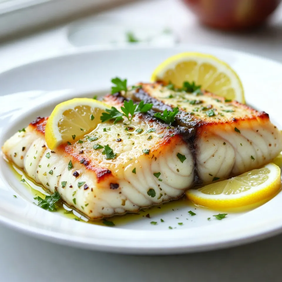 Zitronenkräuter Gebackener Kabeljau saftig und frisch