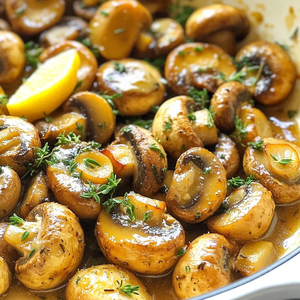 Garlic Butter Mushroom Skillet Einfaches Rezept