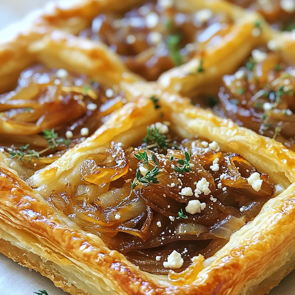 Karamellisierte Zwiebel Ziegenkäse Tarte Rezept kraftvoll